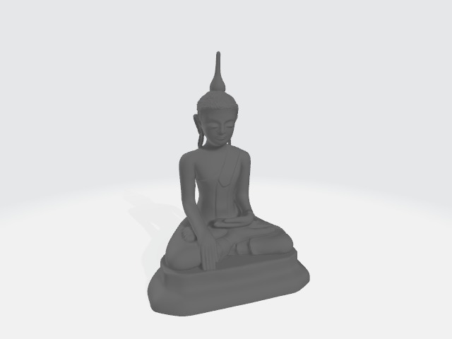 Buddha statue 3D print model_1