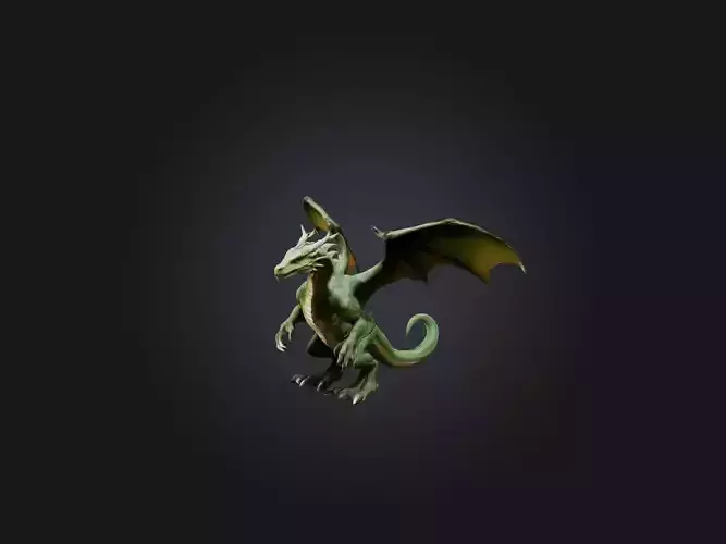 Realistic Earth Dragon Model