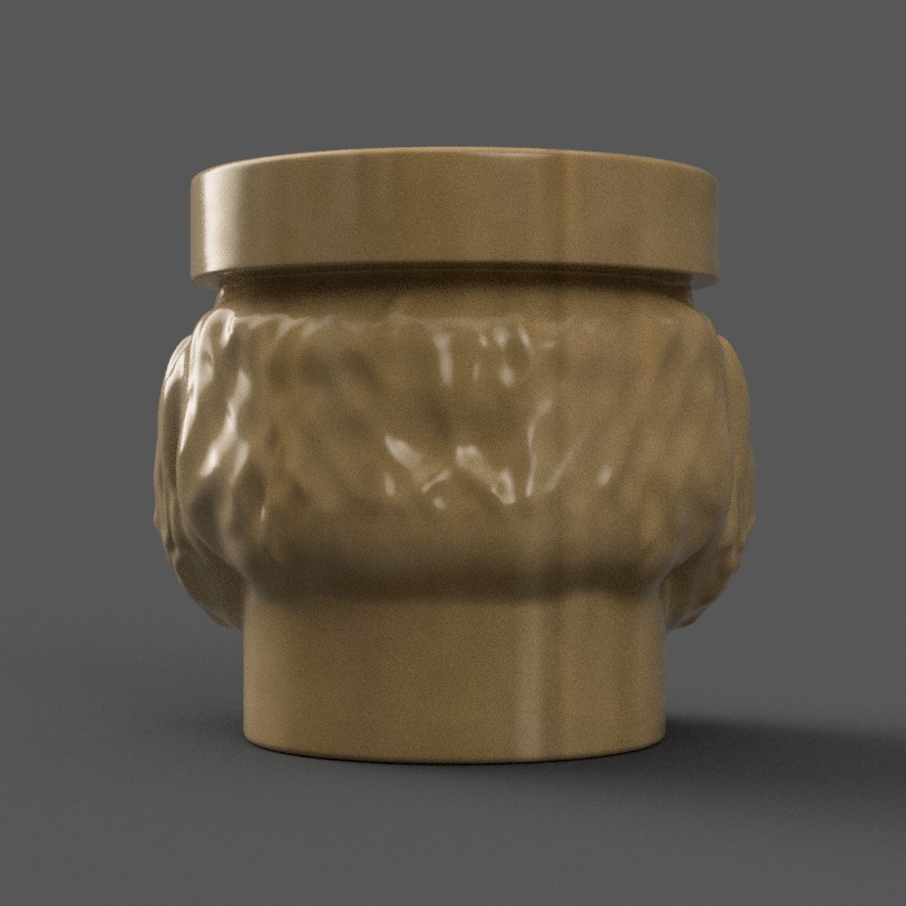 santa planter - vase - urn - candy dish - candle holder 3D print model_4
