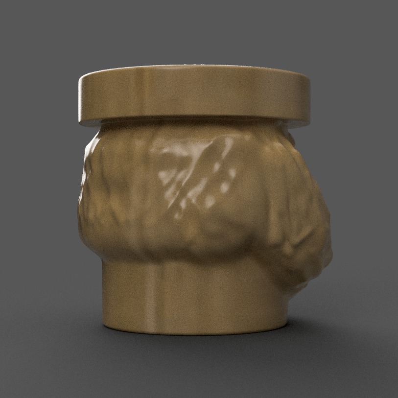 santa planter - vase - urn - candy dish - candle holder 3D print model_5