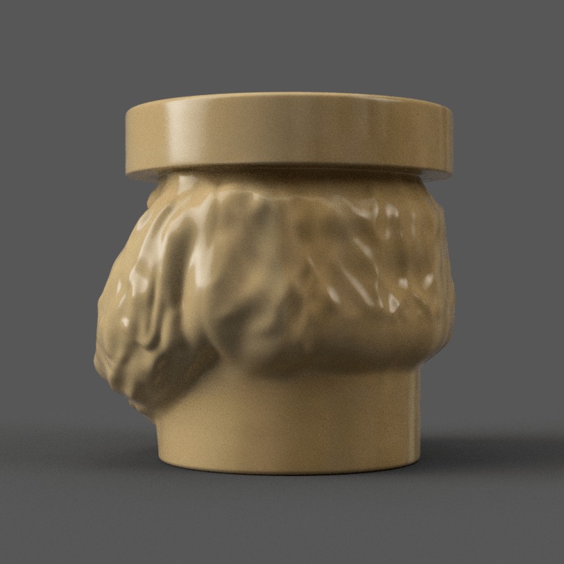 santa planter - vase - urn - candy dish - candle holder 3D print model_3