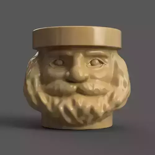 santa planter - vase - urn - candy dish - candle holder 3D print model santa planter - vase - urn - candy dish - candle holder 3D print model