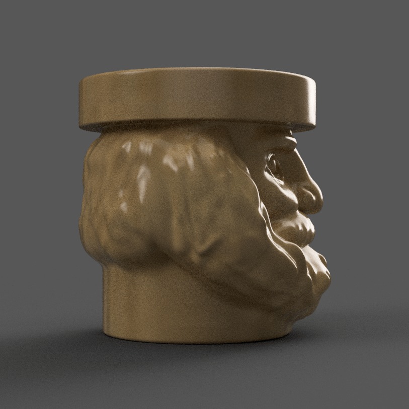 santa planter - vase - urn - candy dish - candle holder 3D print model_6