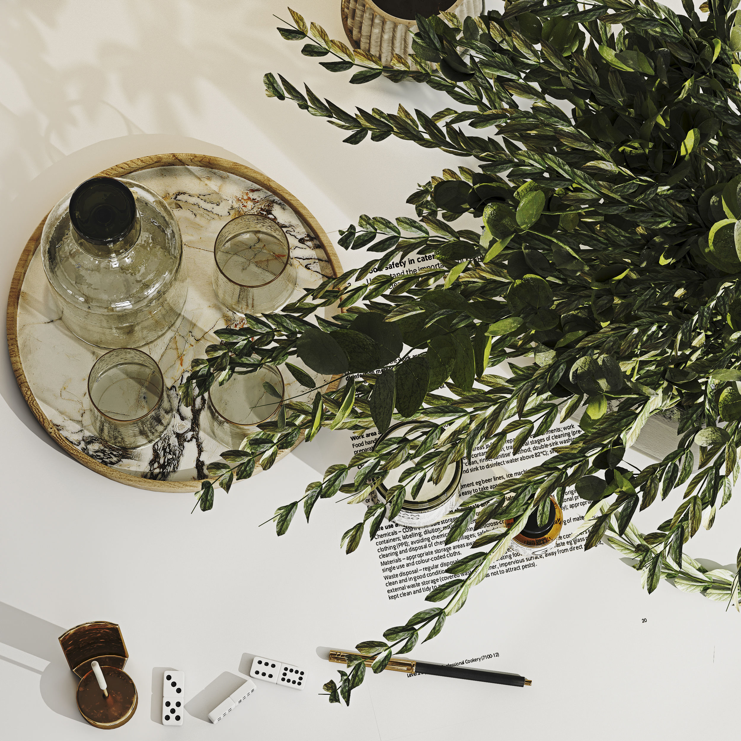 Decorative Set 015 3D model_2