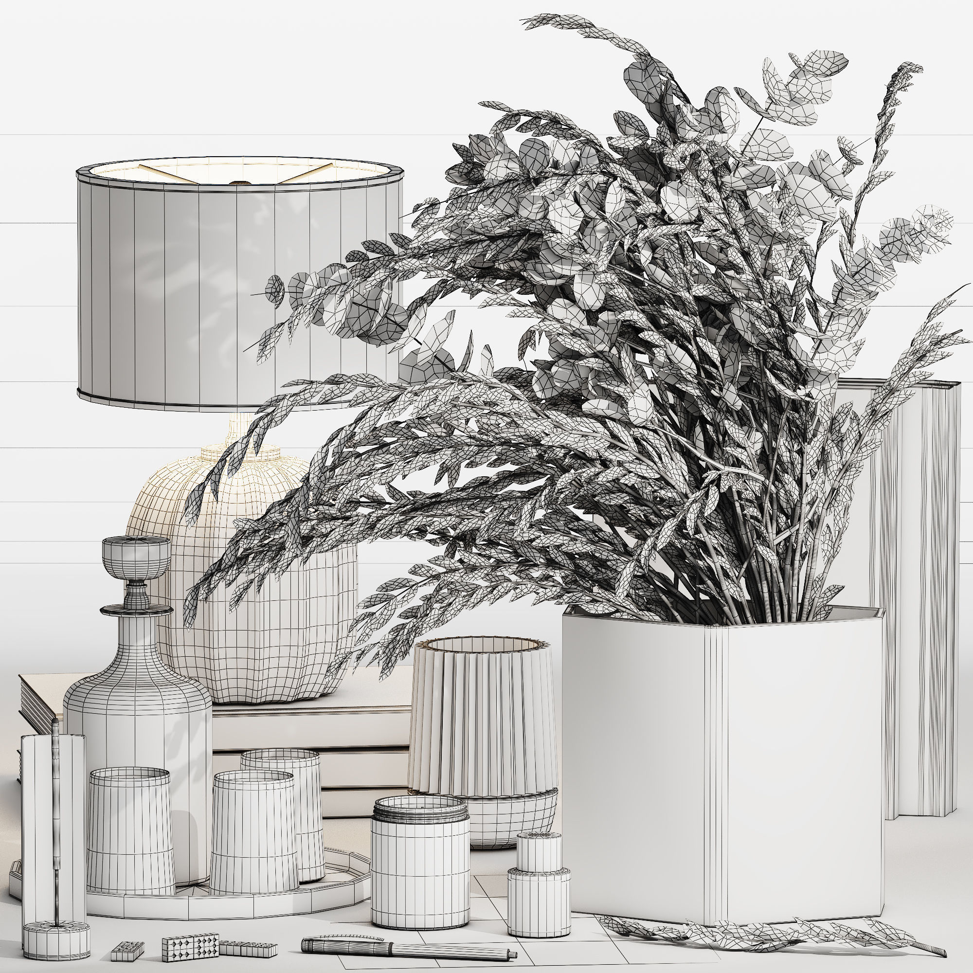 Decorative Set 015 3D model_4