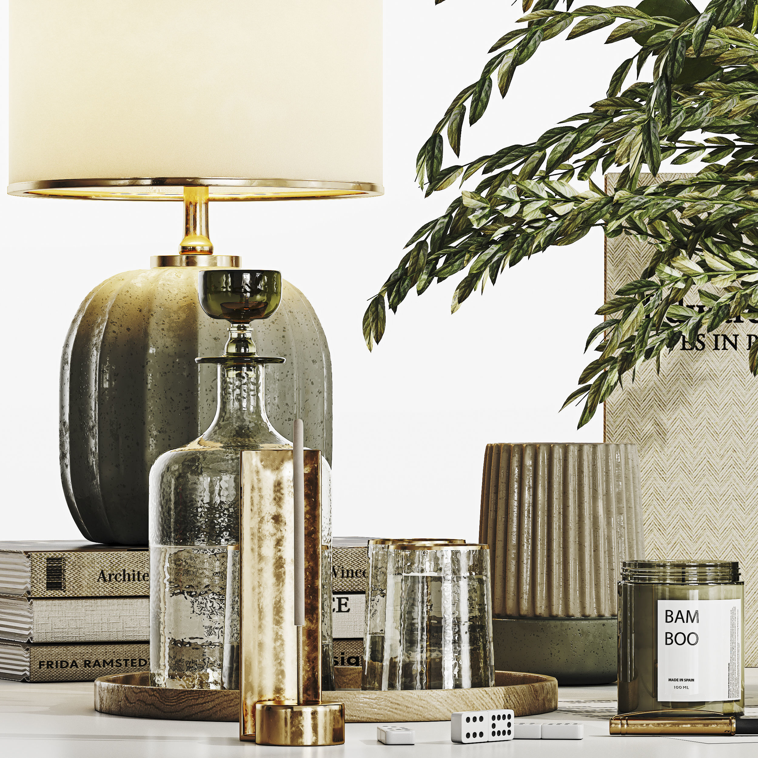 Decorative Set 015 3D model_1