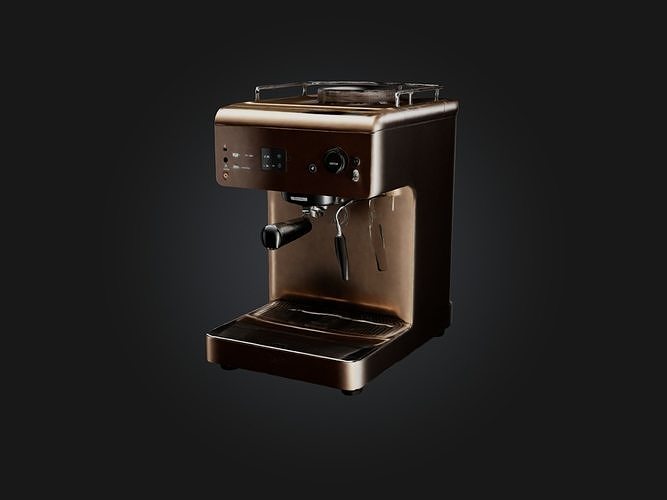 Realistic Coffee Machine Model Low-poly 3D model