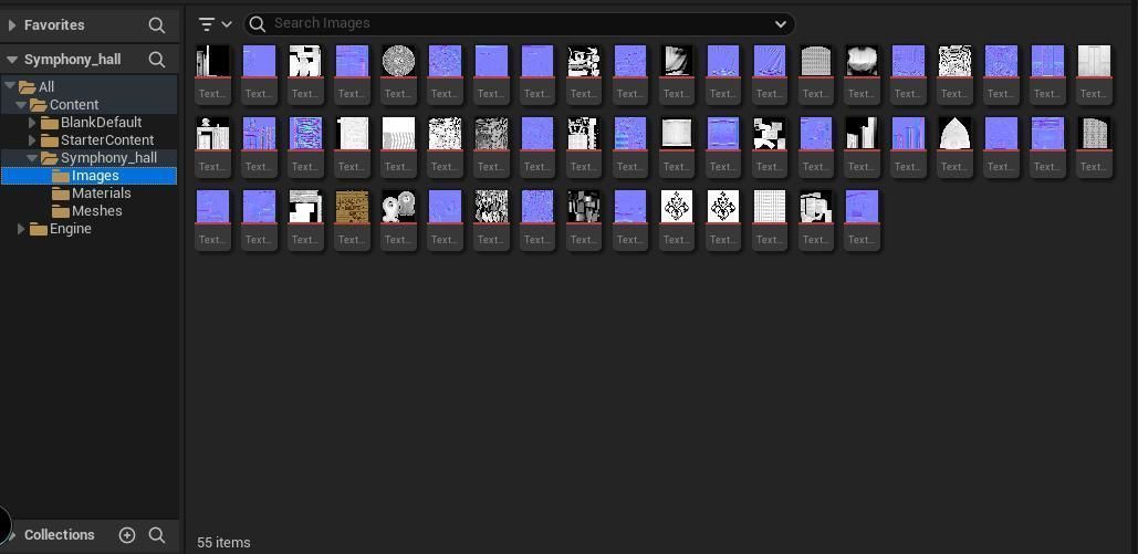 For UE5 Symphony Hall Low polygon set Low-poly 3D model_26