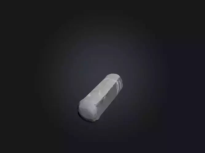 Realistic Chalk Model Low-poly 3D model