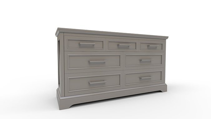 Portofino Double Dresser 3D model 3