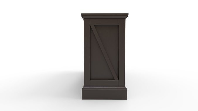 Portofino Double Dresser 3D model 6