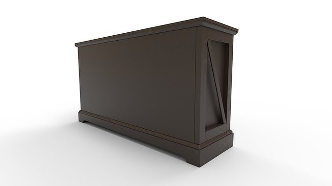 Portofino Double Dresser 3D model 7