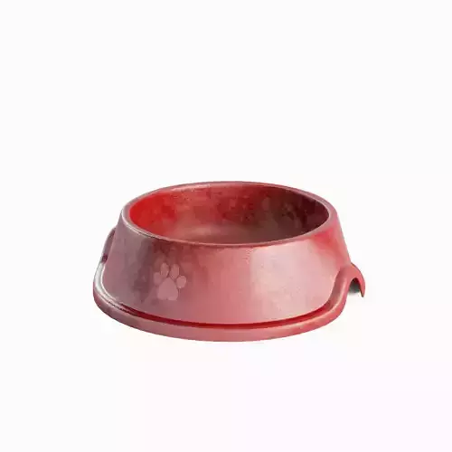 Used Metal Dog Bowl 02