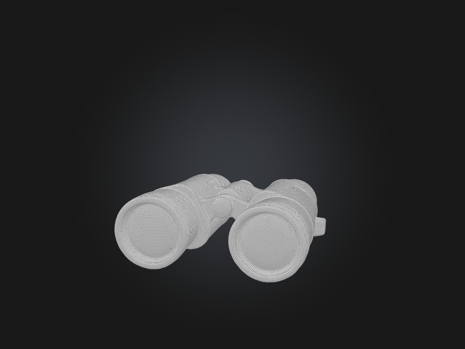 Realistic Binoculars Model Low-poly 3D model_2