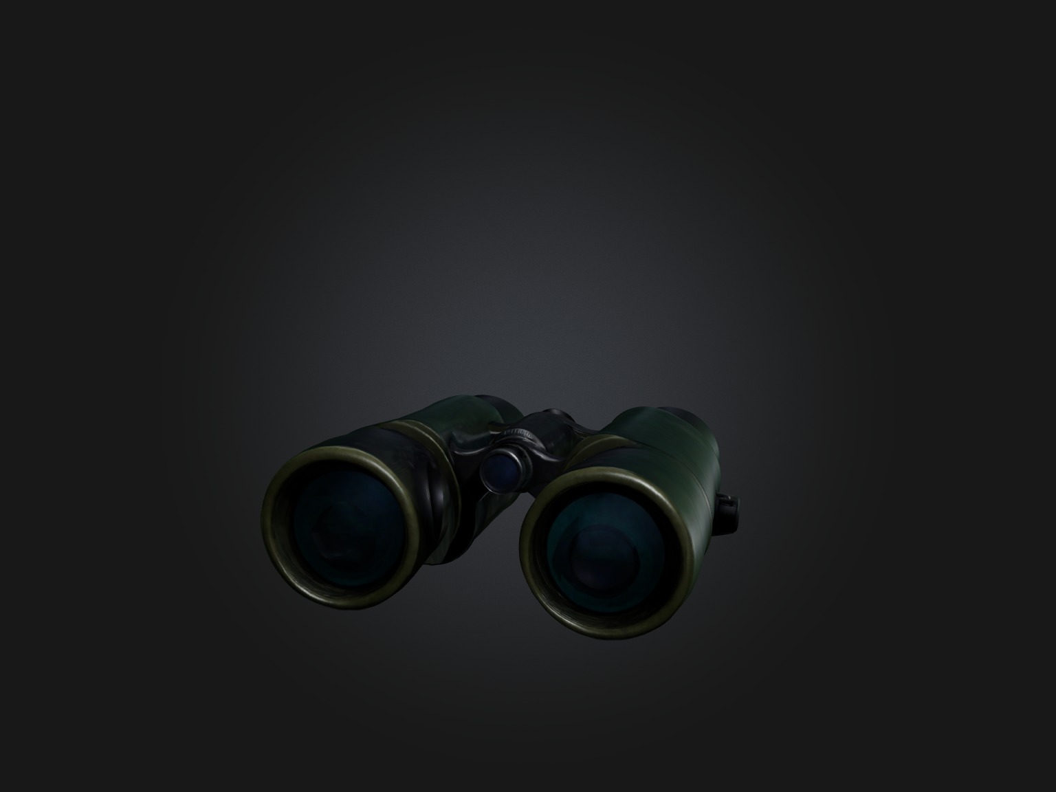 Realistic Binoculars Model Low-poly 3D model_1