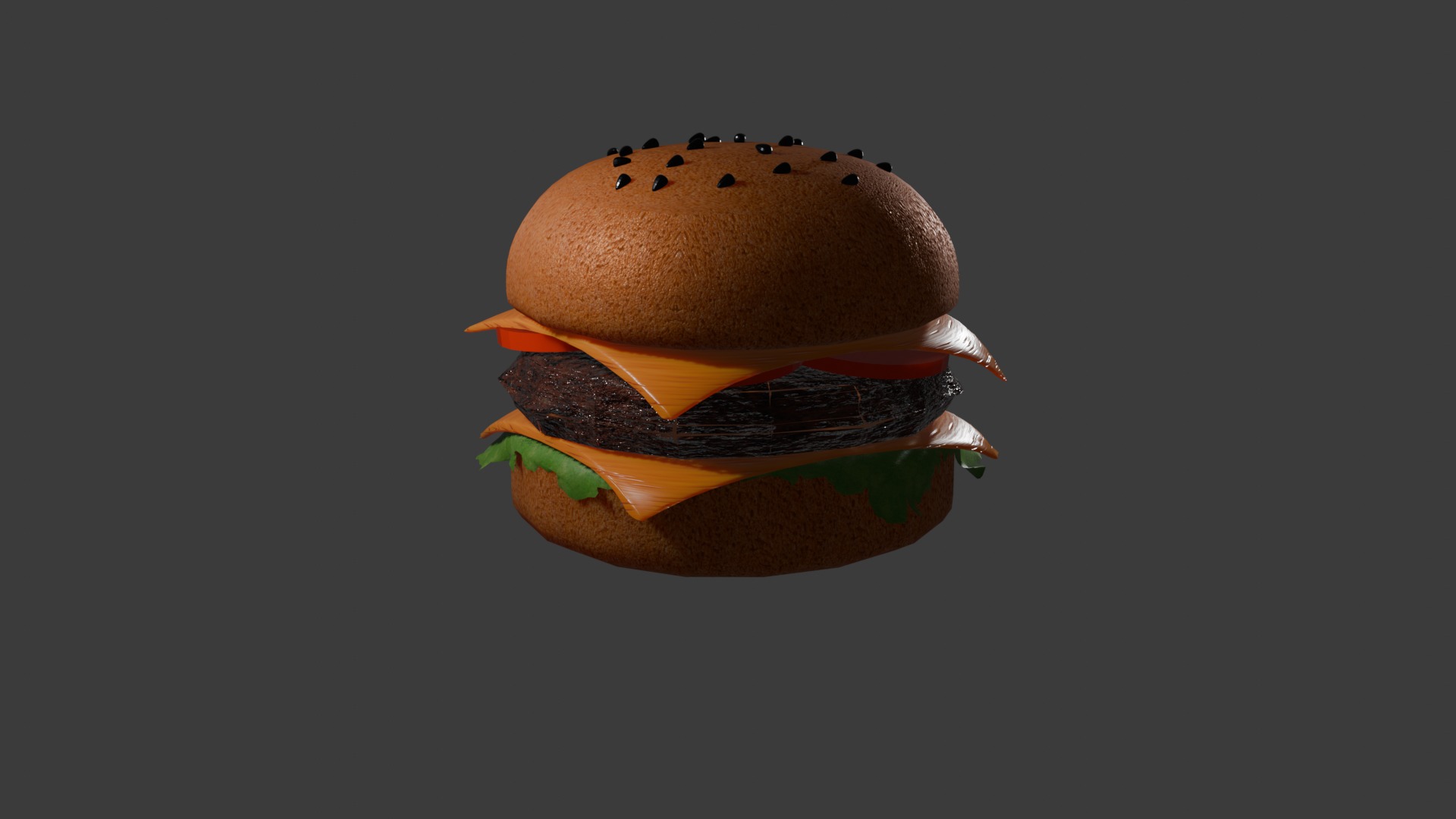 Hamburger blender Free low-poly 3D model_1
