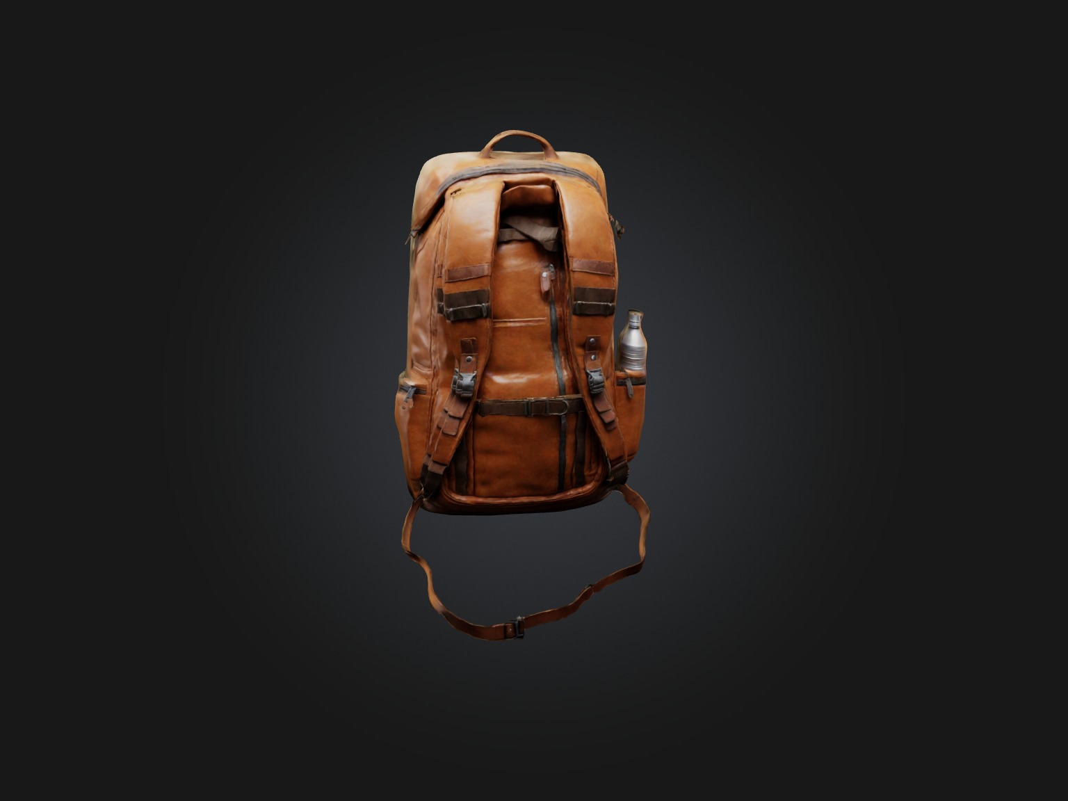 Realistic Backpack Model Low-poly 3D model_1