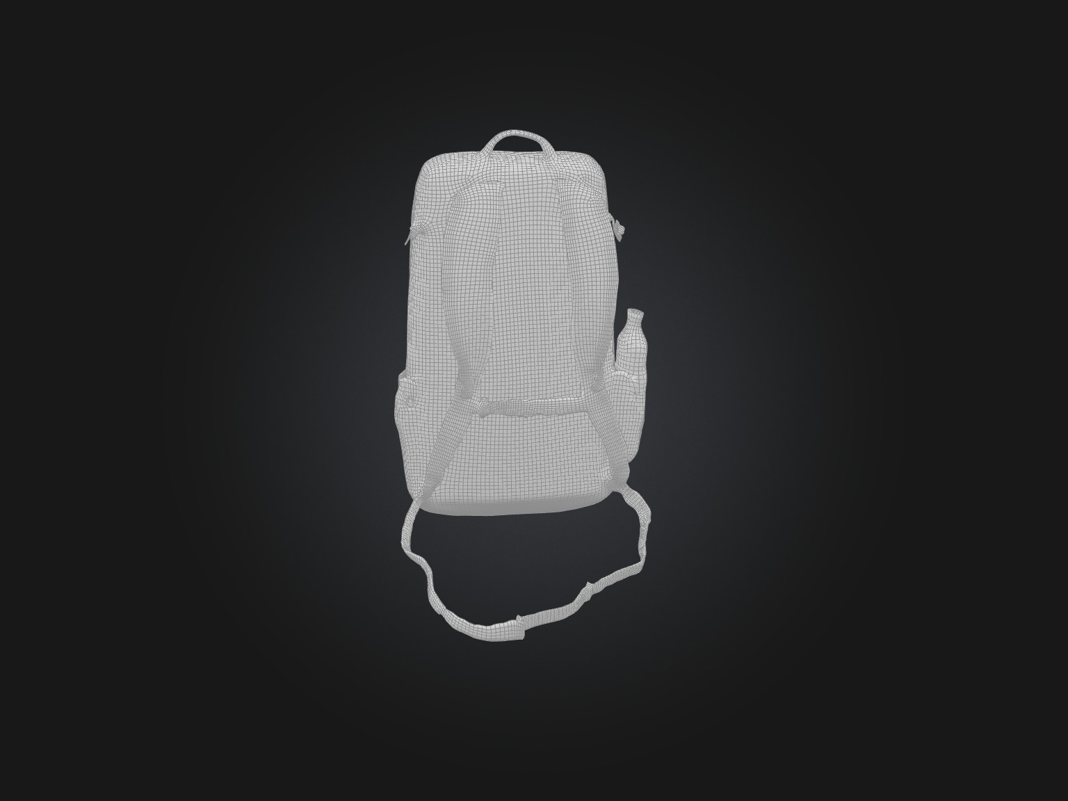 Realistic Backpack Model Low-poly 3D model_2