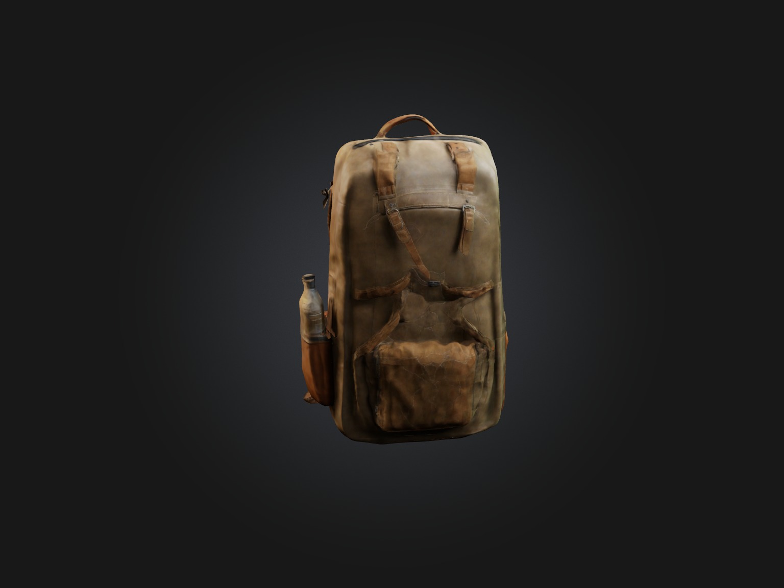 Realistic Backpack Model Low-poly 3D model_8