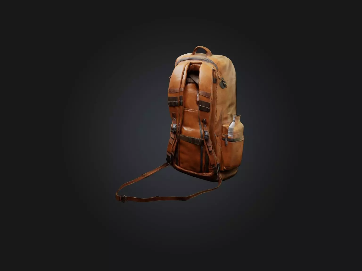 Realistic Backpack Model Low-poly 3D model_0