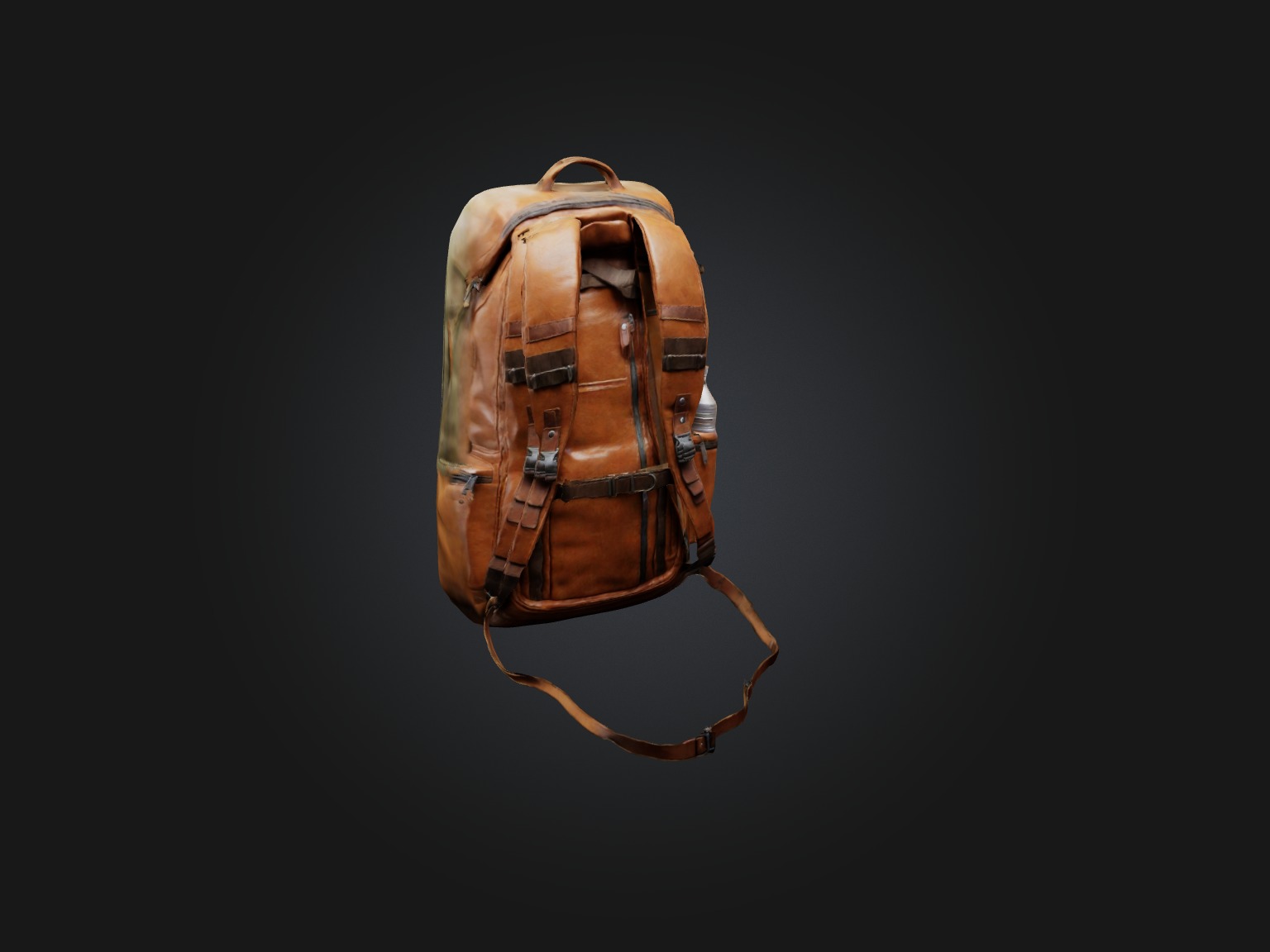 Realistic Backpack Model Low-poly 3D model_3