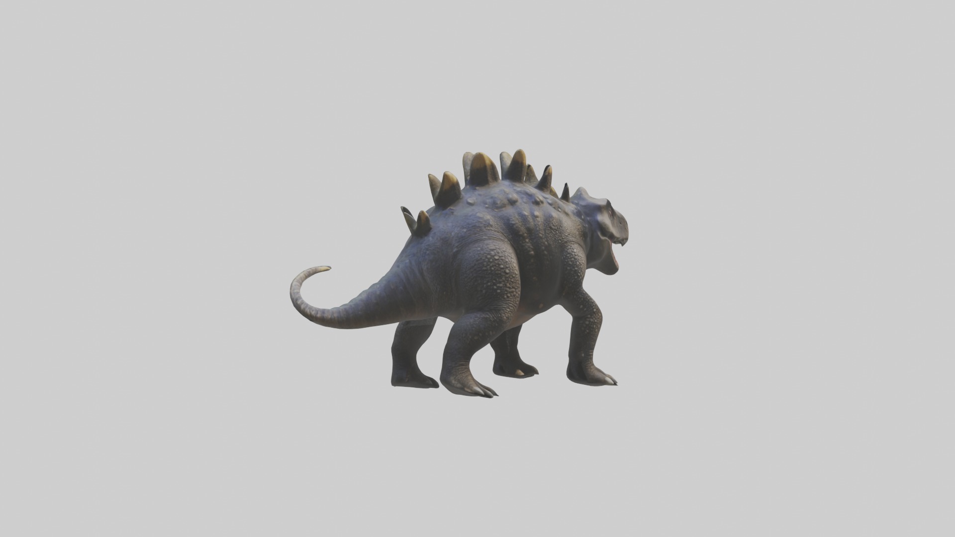Realistic Ankylosaurus Model Low-poly 3D model_5