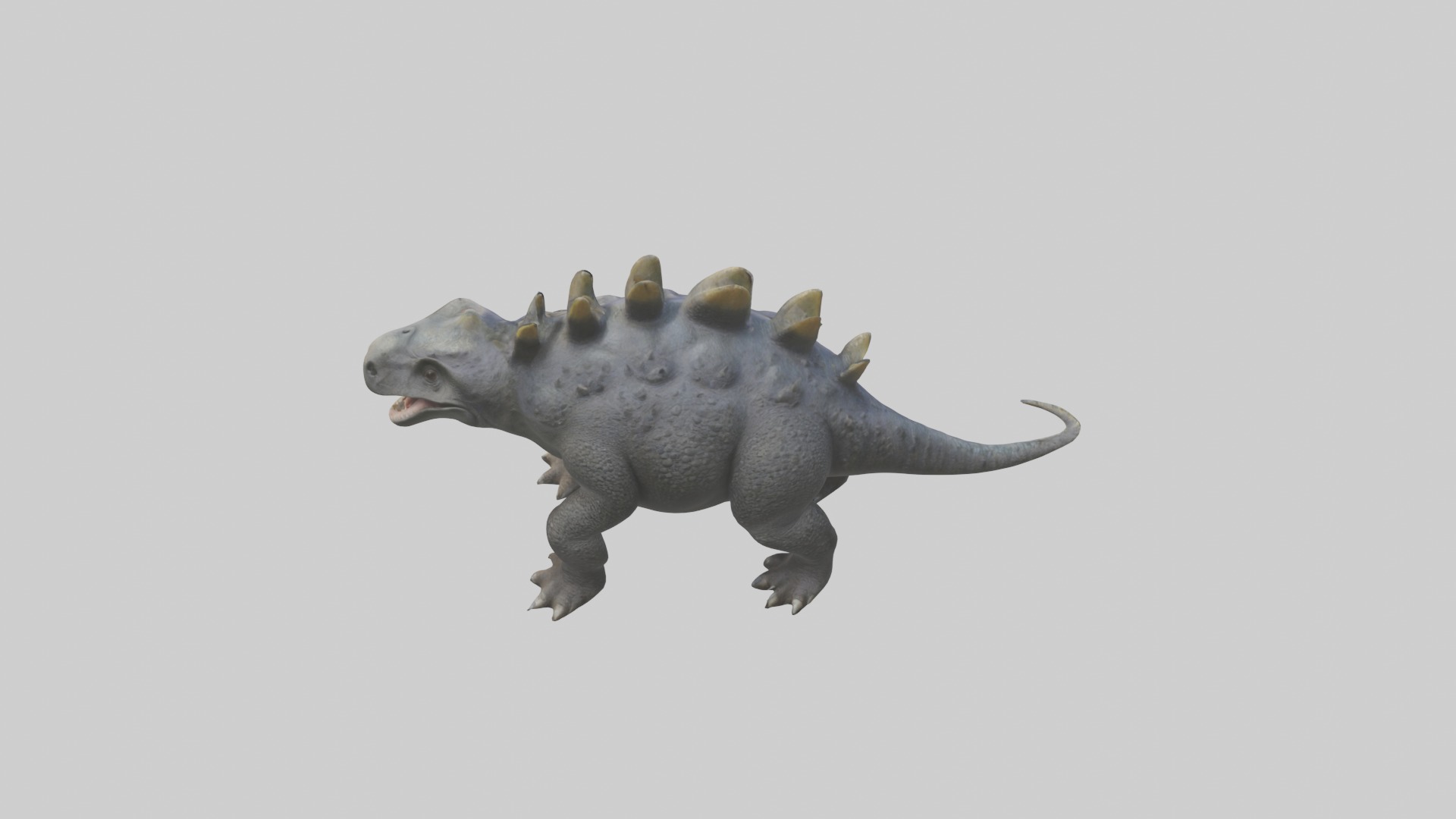 Realistic Ankylosaurus Model Low-poly 3D model_9