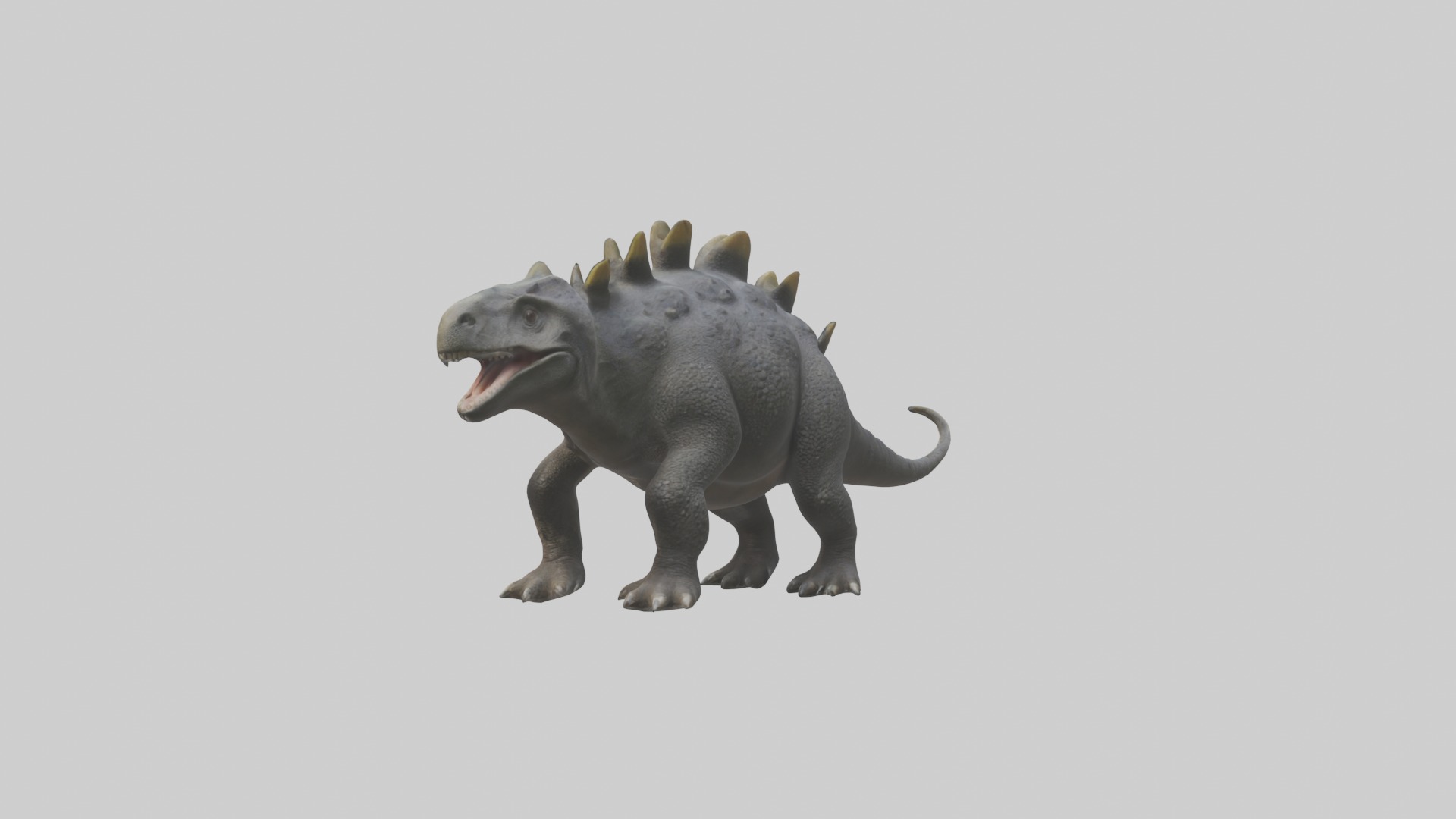Realistic Ankylosaurus Model Low-poly 3D model_2