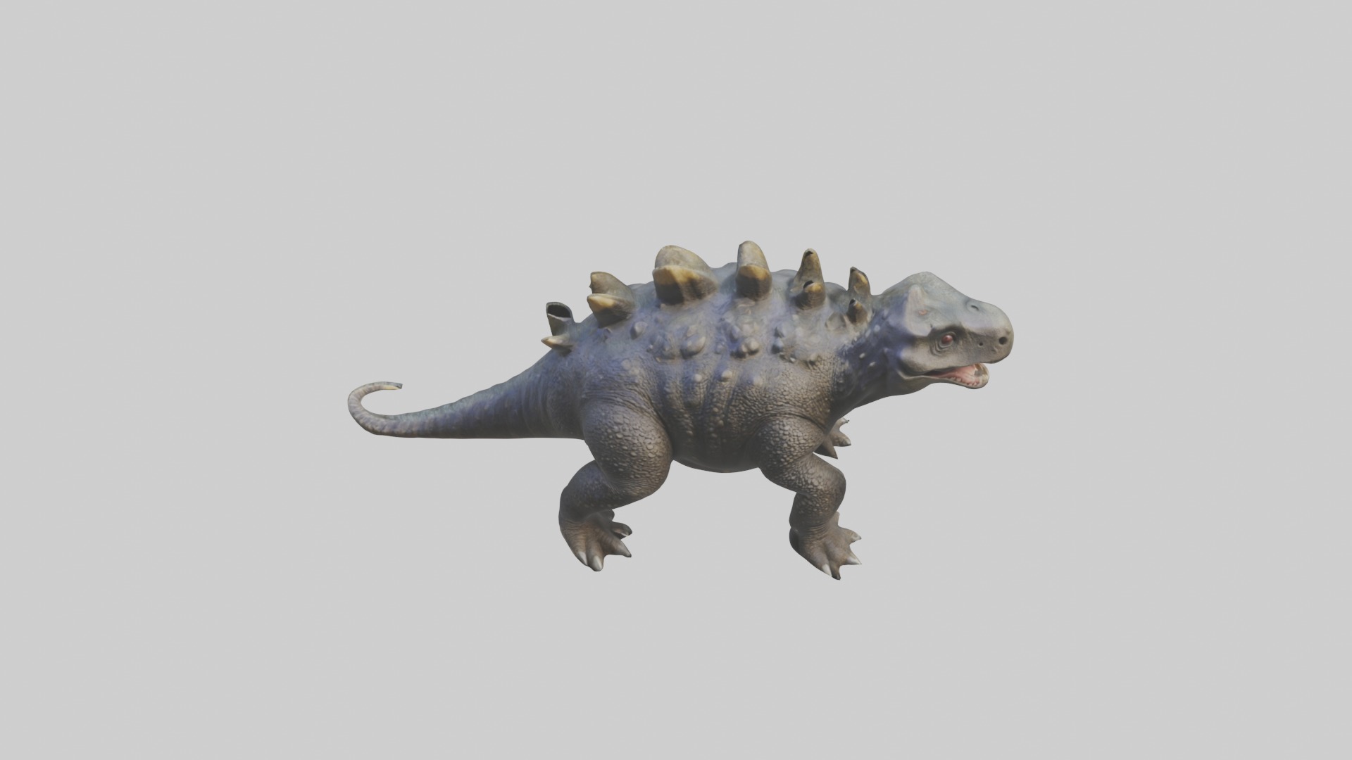 Realistic Ankylosaurus Model Low-poly 3D model_10