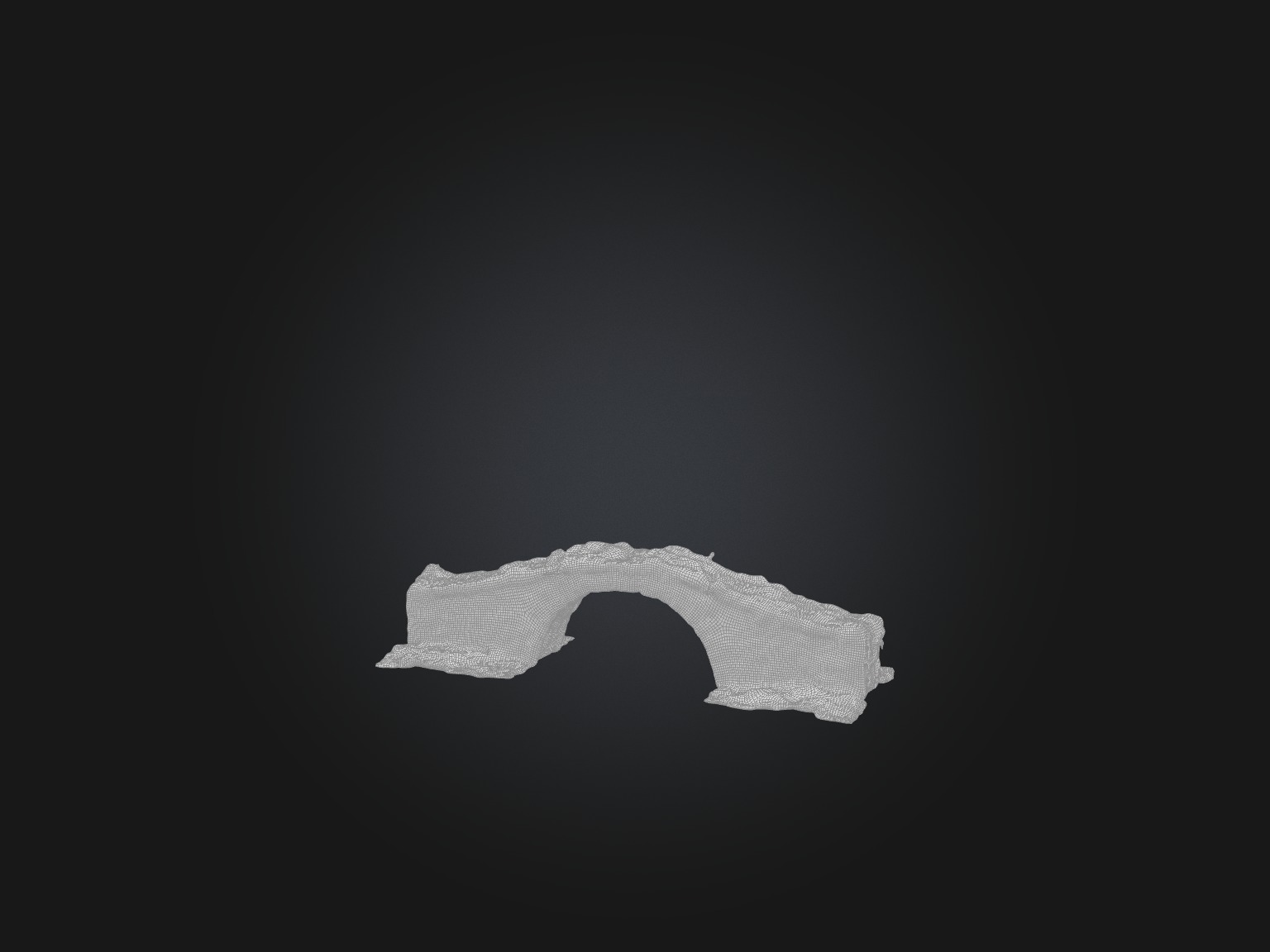 Realistic Ancient Bridge Model Low-poly 3D model_2