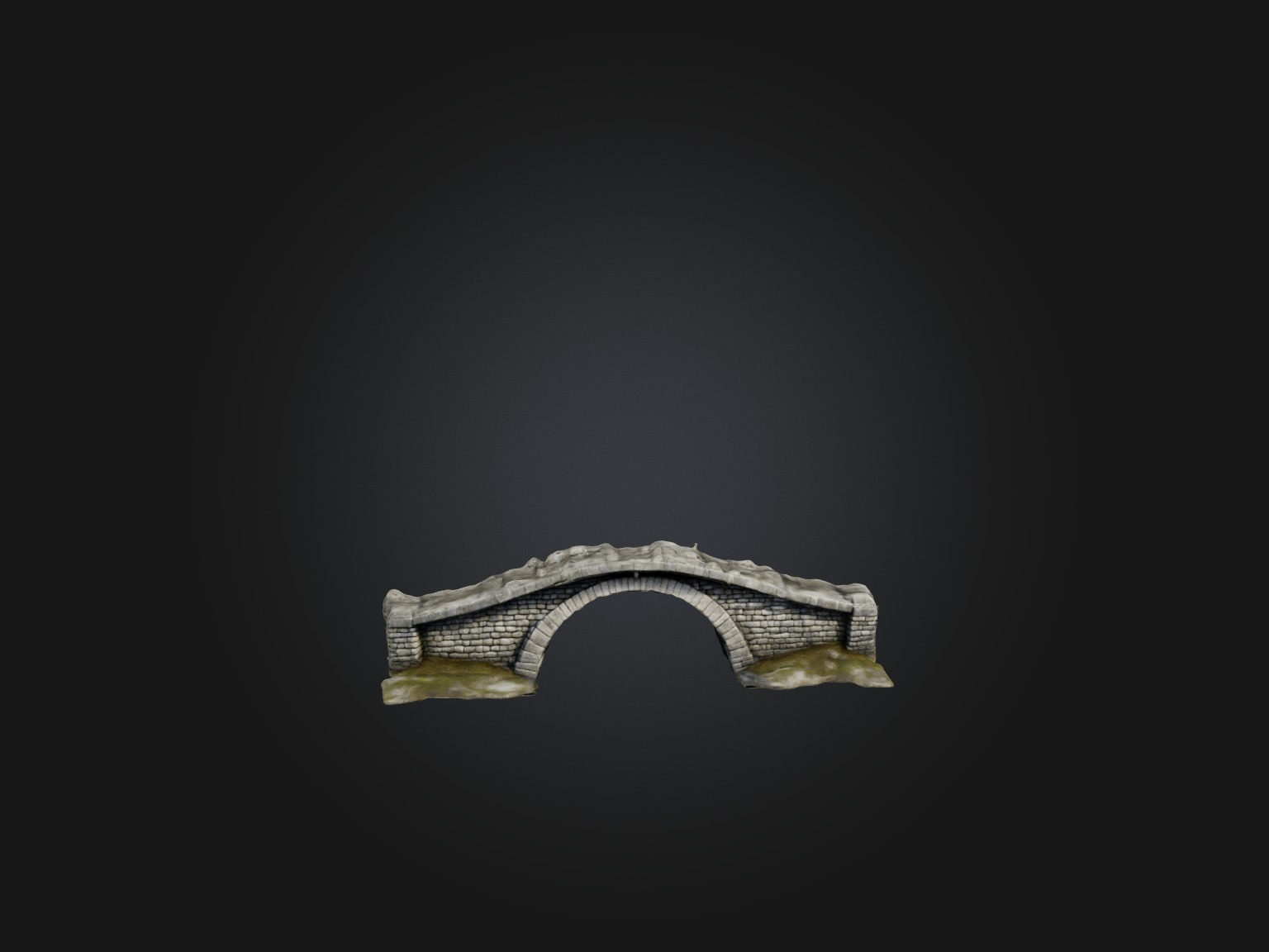 Realistic Ancient Bridge Model Low-poly 3D model_4