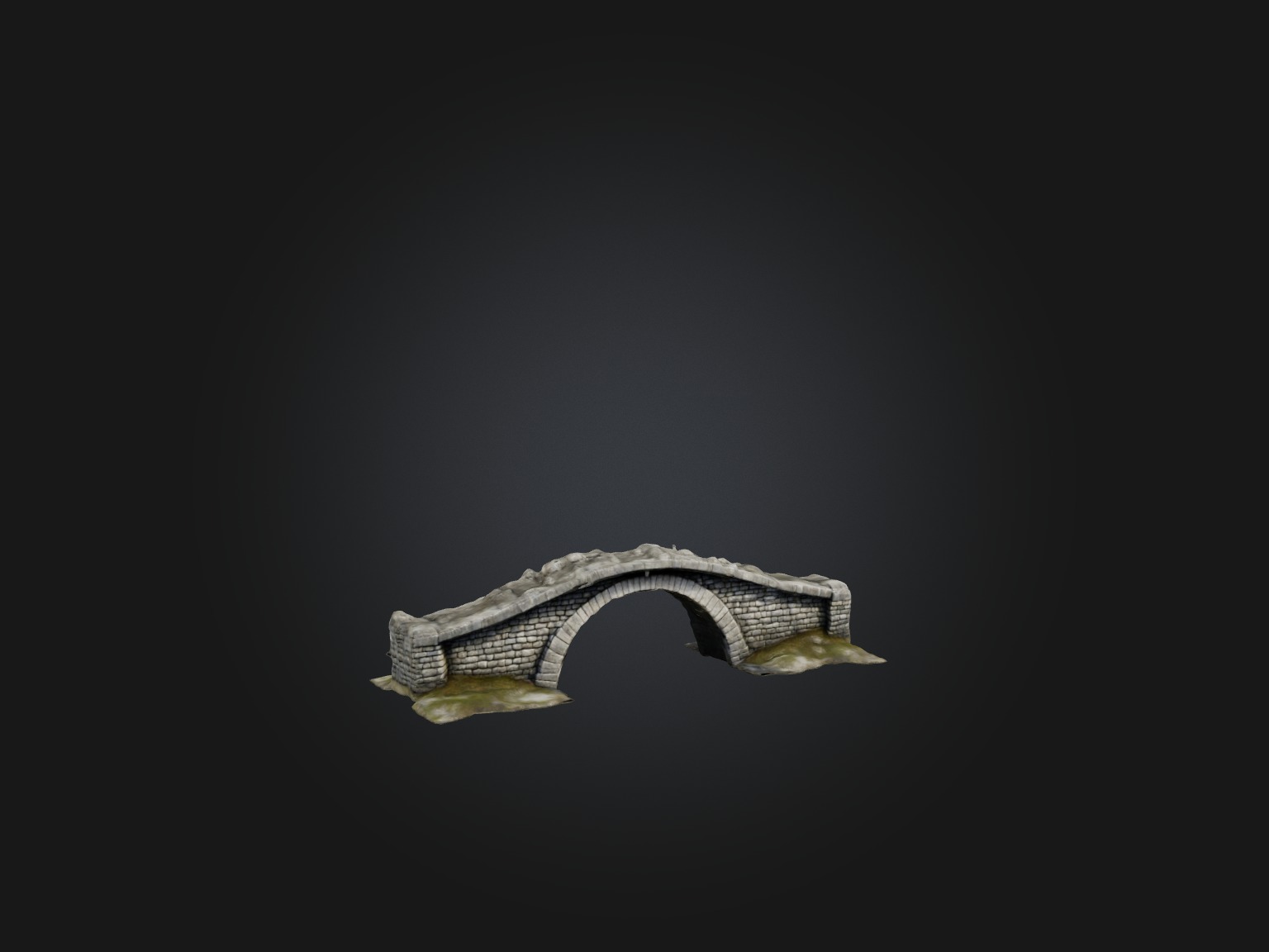 Realistic Ancient Bridge Model Low-poly 3D model_5