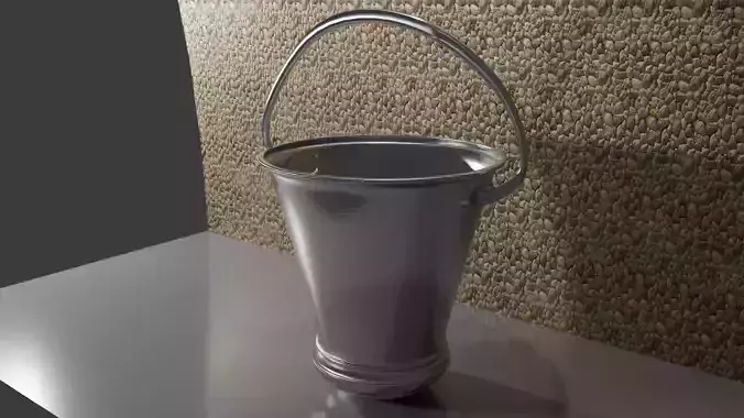 Realistic Pakistani Water bucket 3d Model Low-poly 3D model