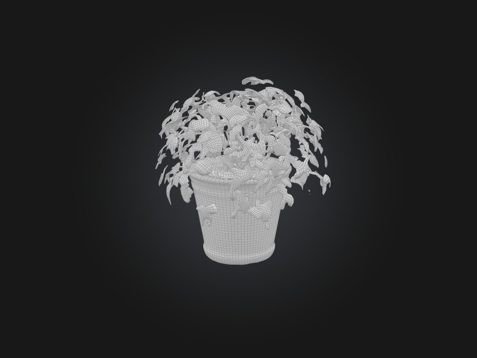 Purple Heart Plant Model Low-poly 3D model_2