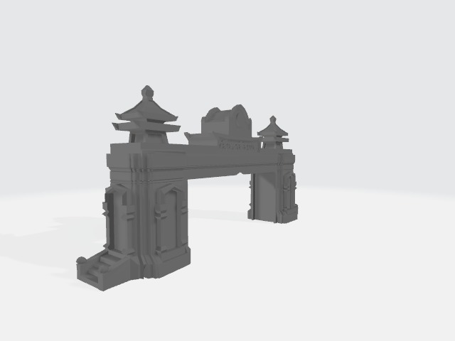 Secret City Gate 3D print model_4