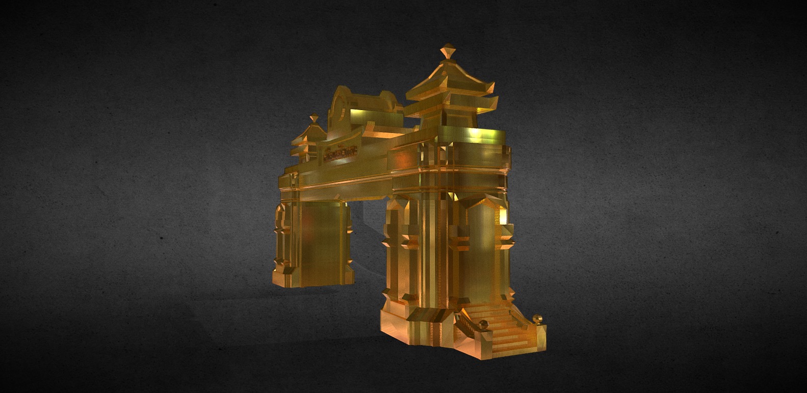 Secret City Gate 3D print model_2
