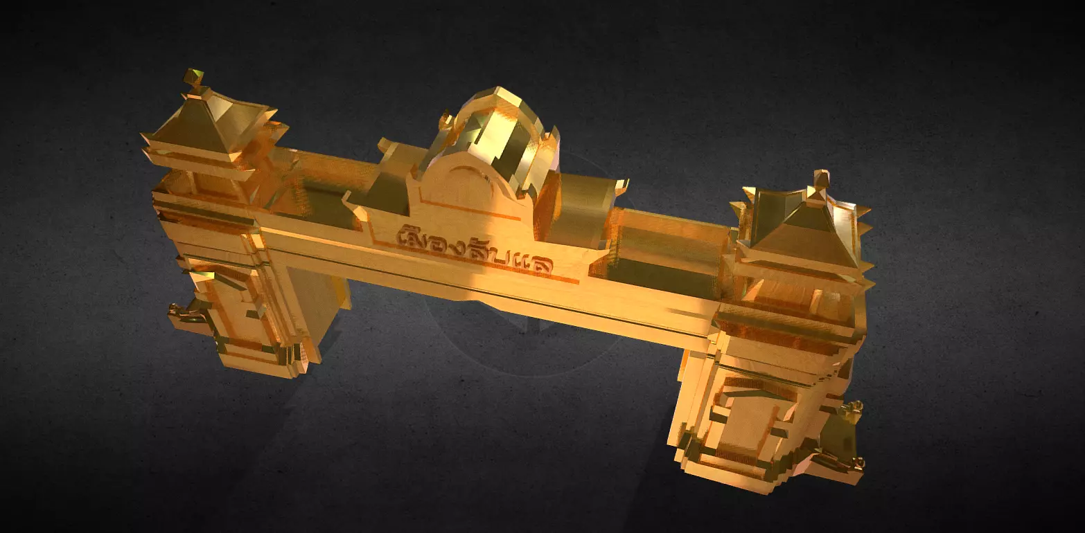 Secret City Gate 3D print model_0