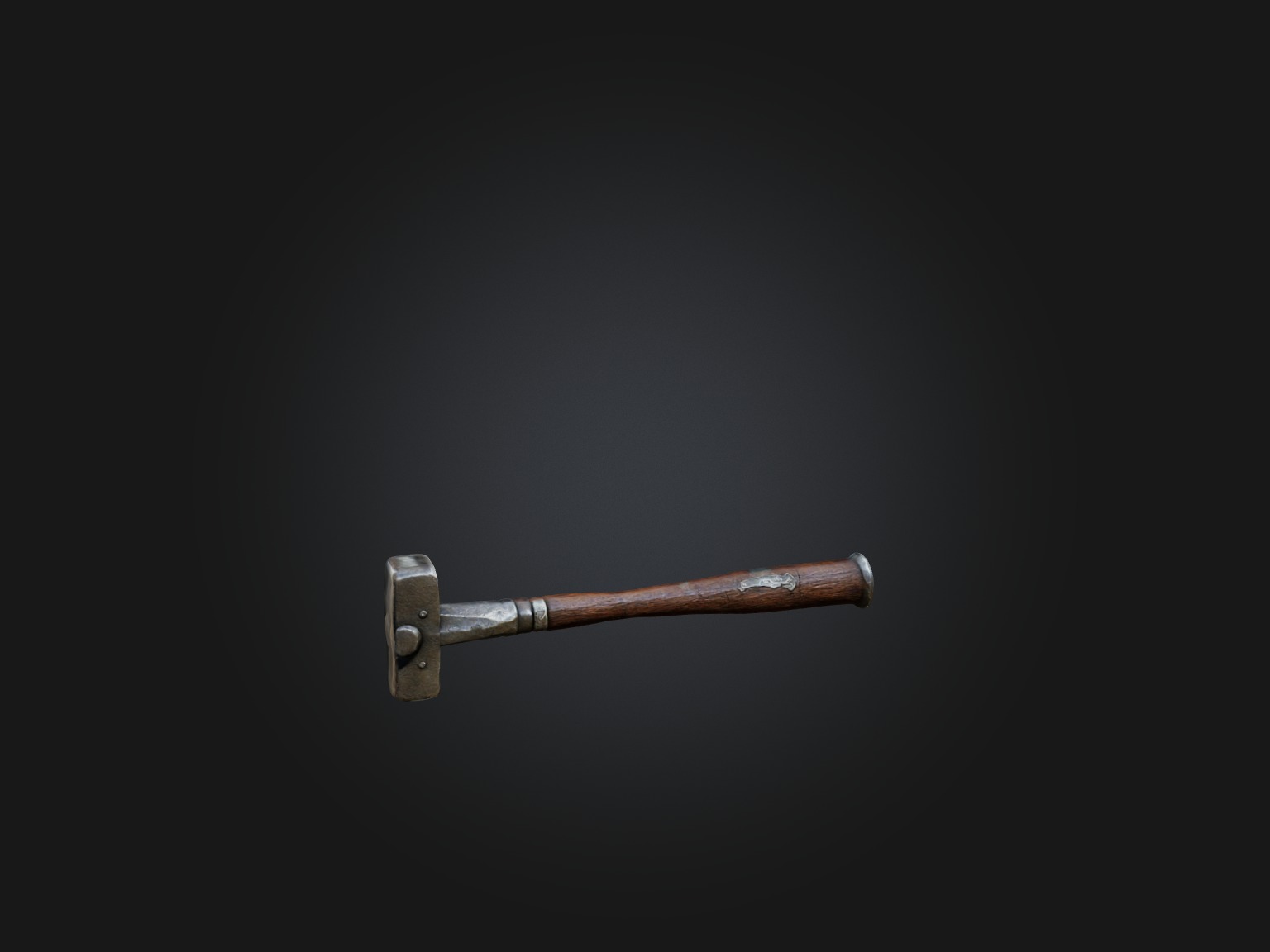 Old Hammer Model Low-poly 3D model_10