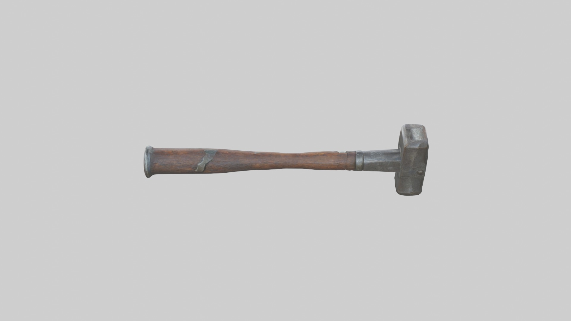 Old Hammer Model Low-poly 3D model_1