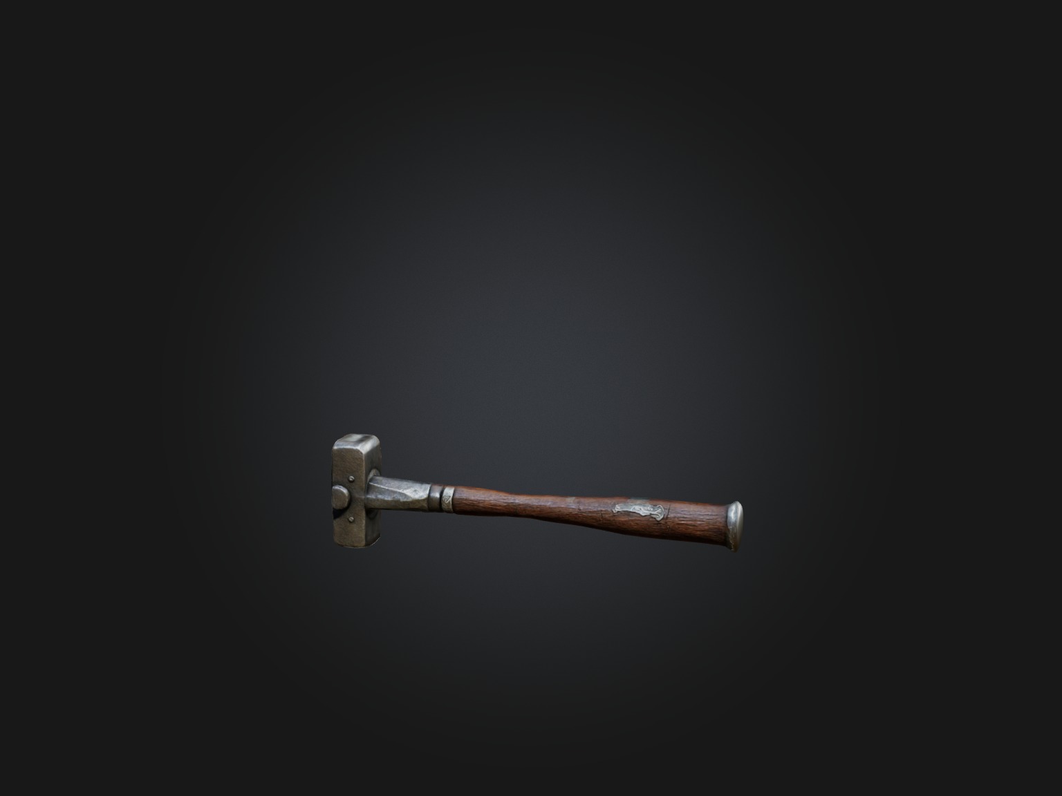 Old Hammer Model Low-poly 3D model_8