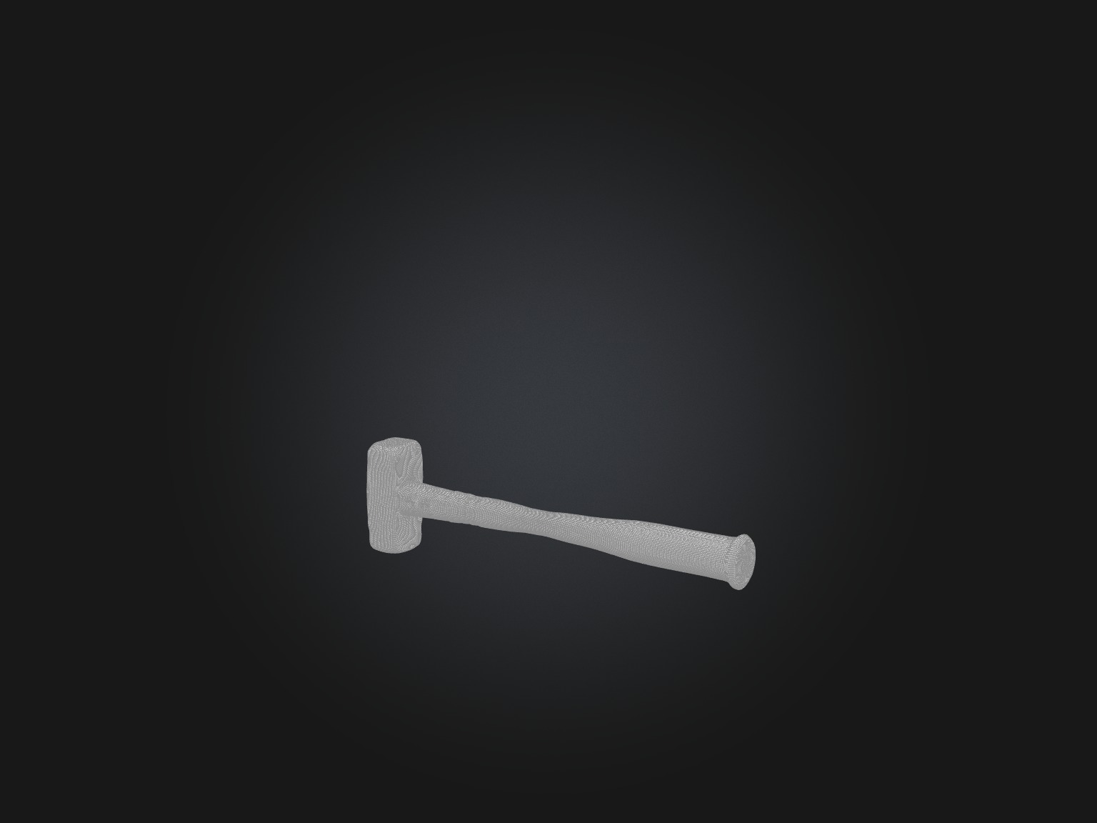 Old Hammer Model Low-poly 3D model_7
