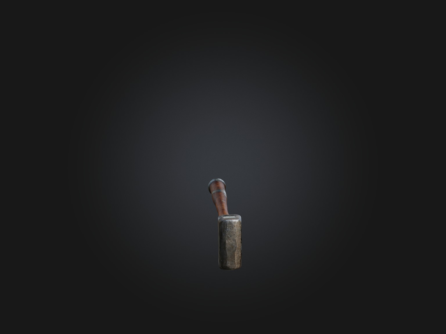 Old Hammer Model Low-poly 3D model_13