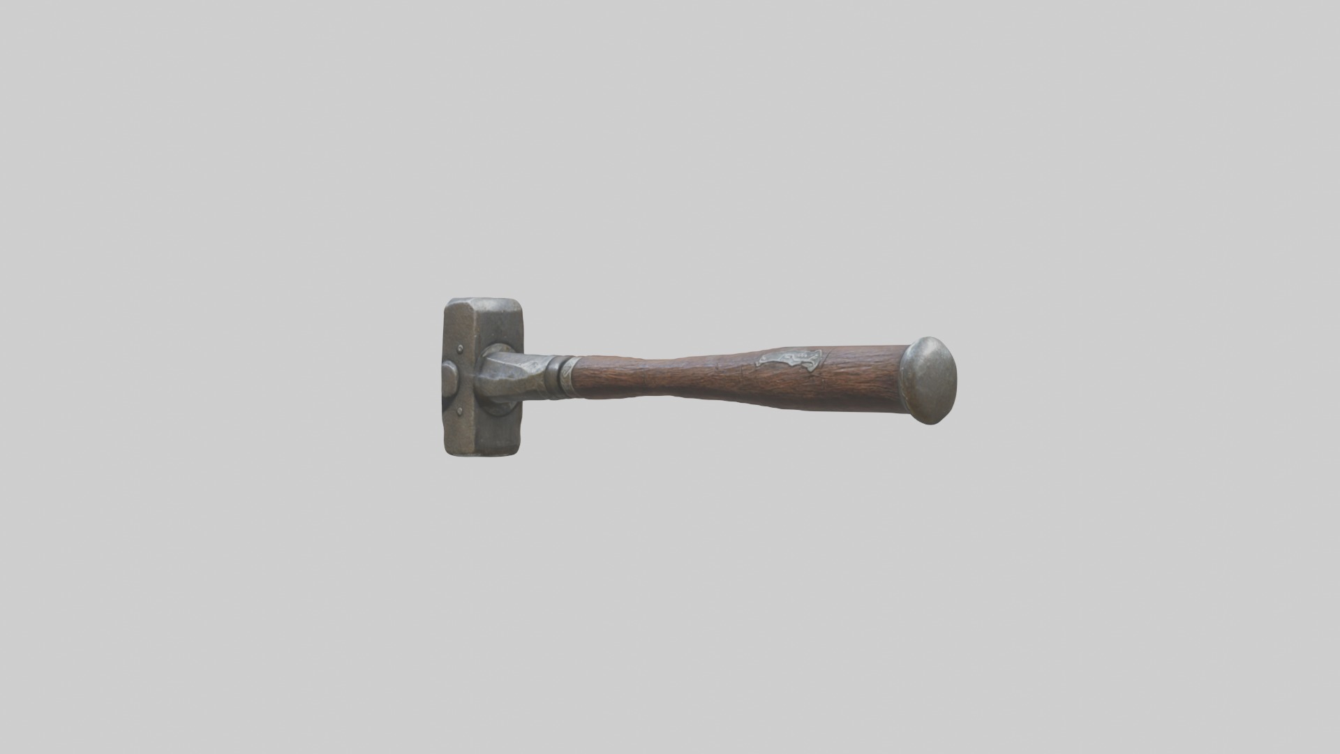 Old Hammer Model Low-poly 3D model_18