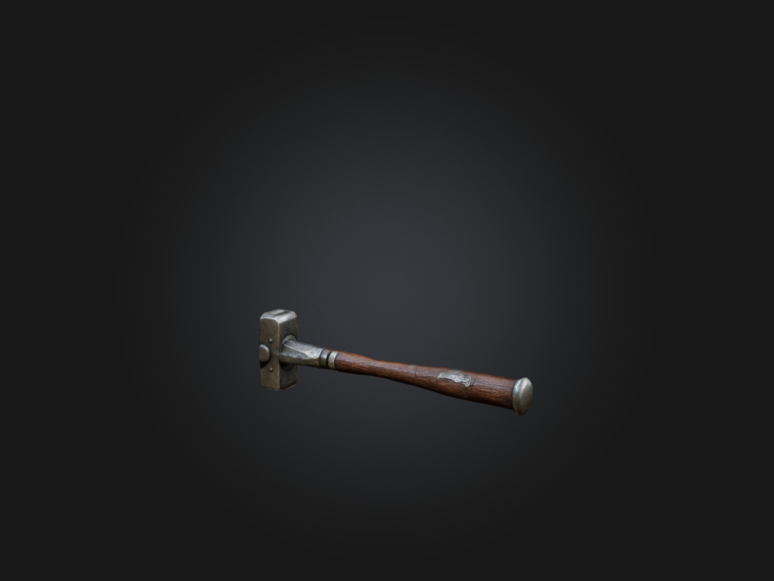 Old Hammer Model Low-poly 3D model_14