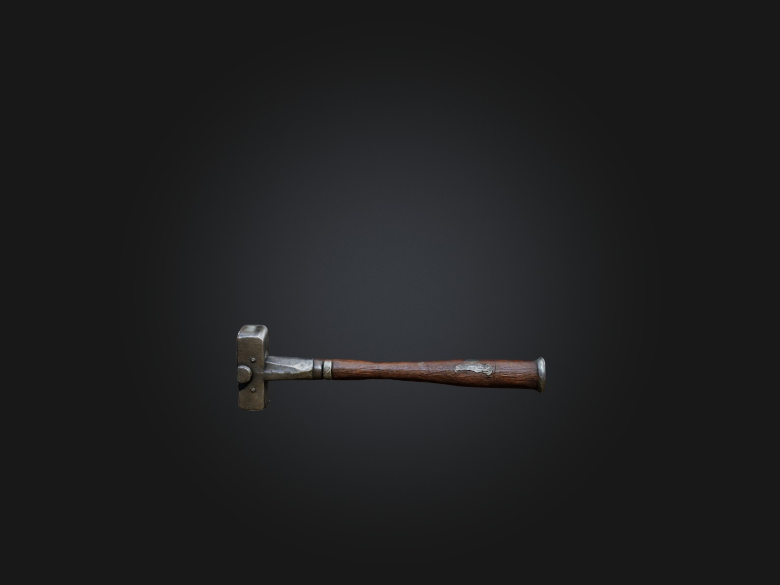 Old Hammer Model Low-poly 3D model_9