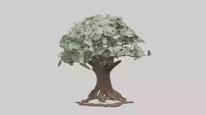 Money Tree Model Low-poly 3D model