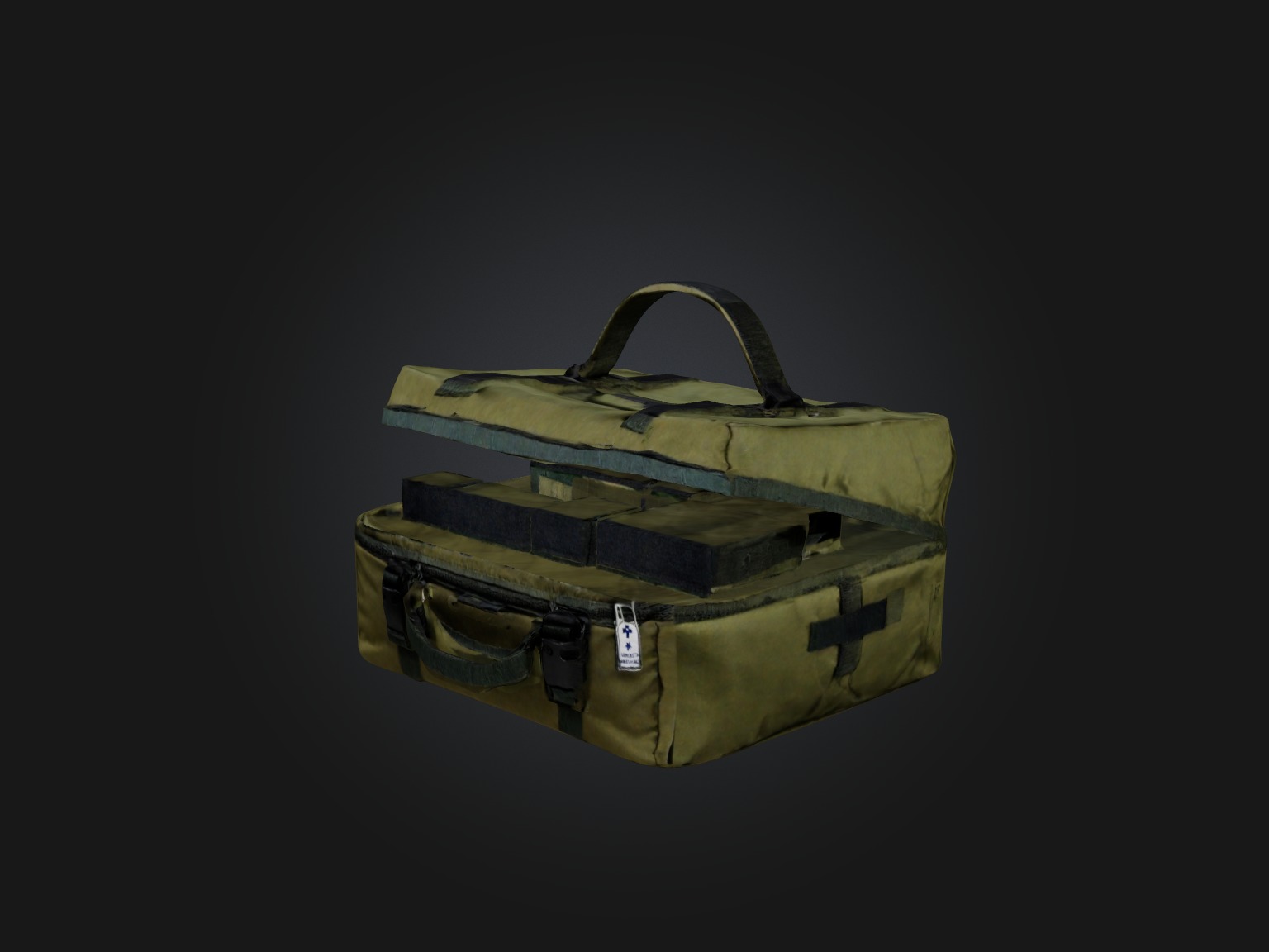 Med Kit Low-poly 3D model_7