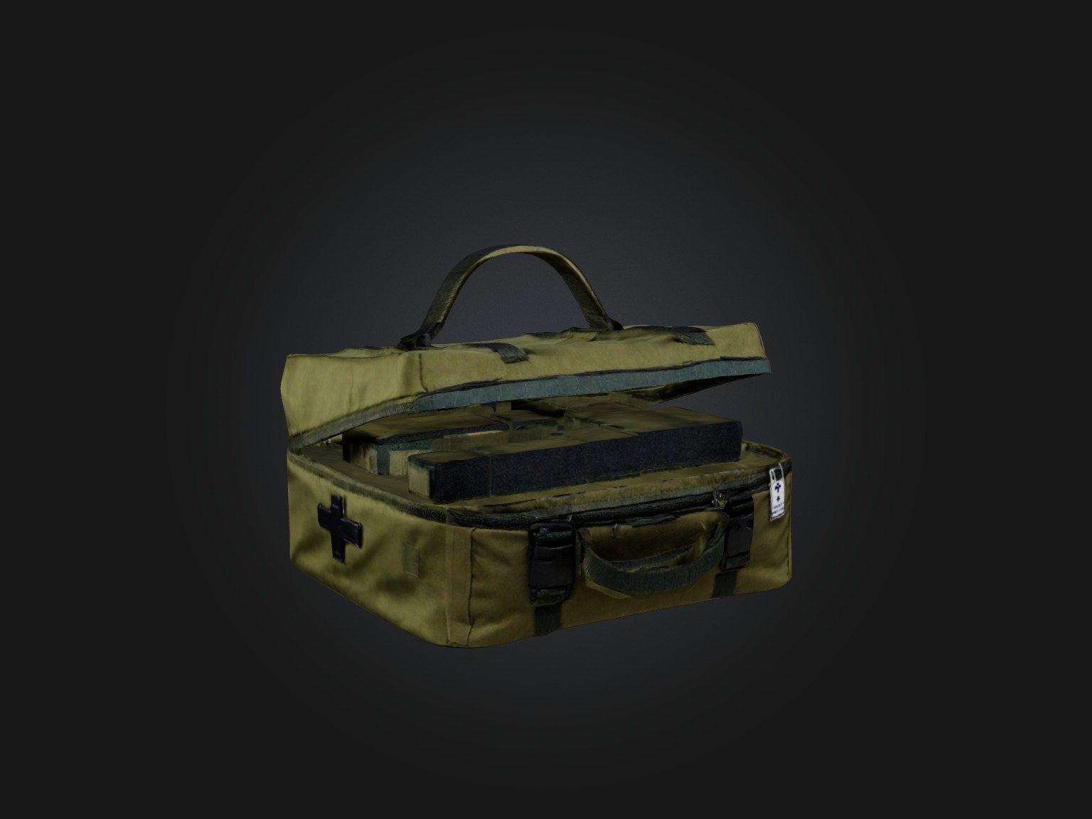 Med Kit Low-poly 3D model_6