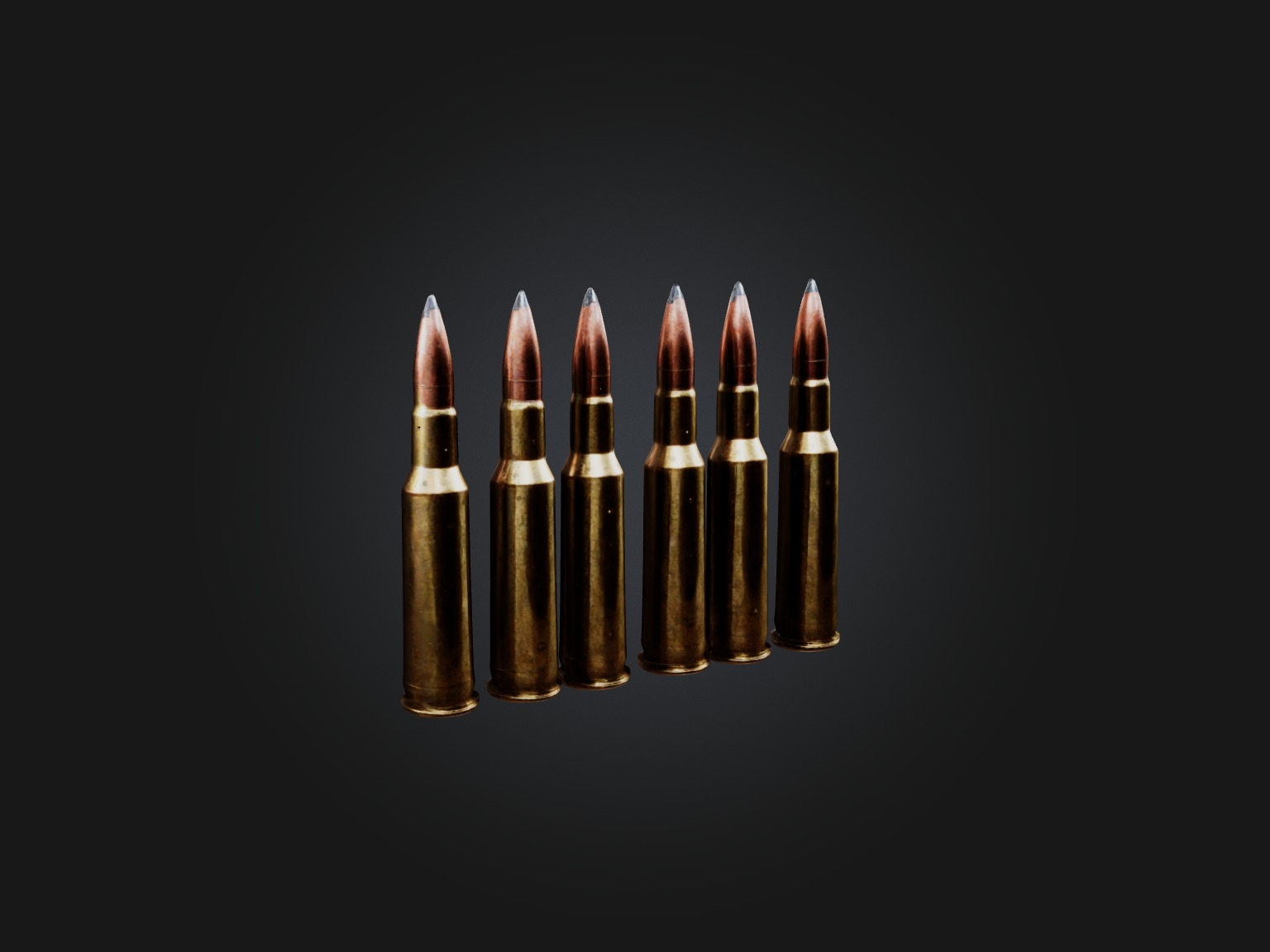 Magnum Rounds Low-poly 3D model_6