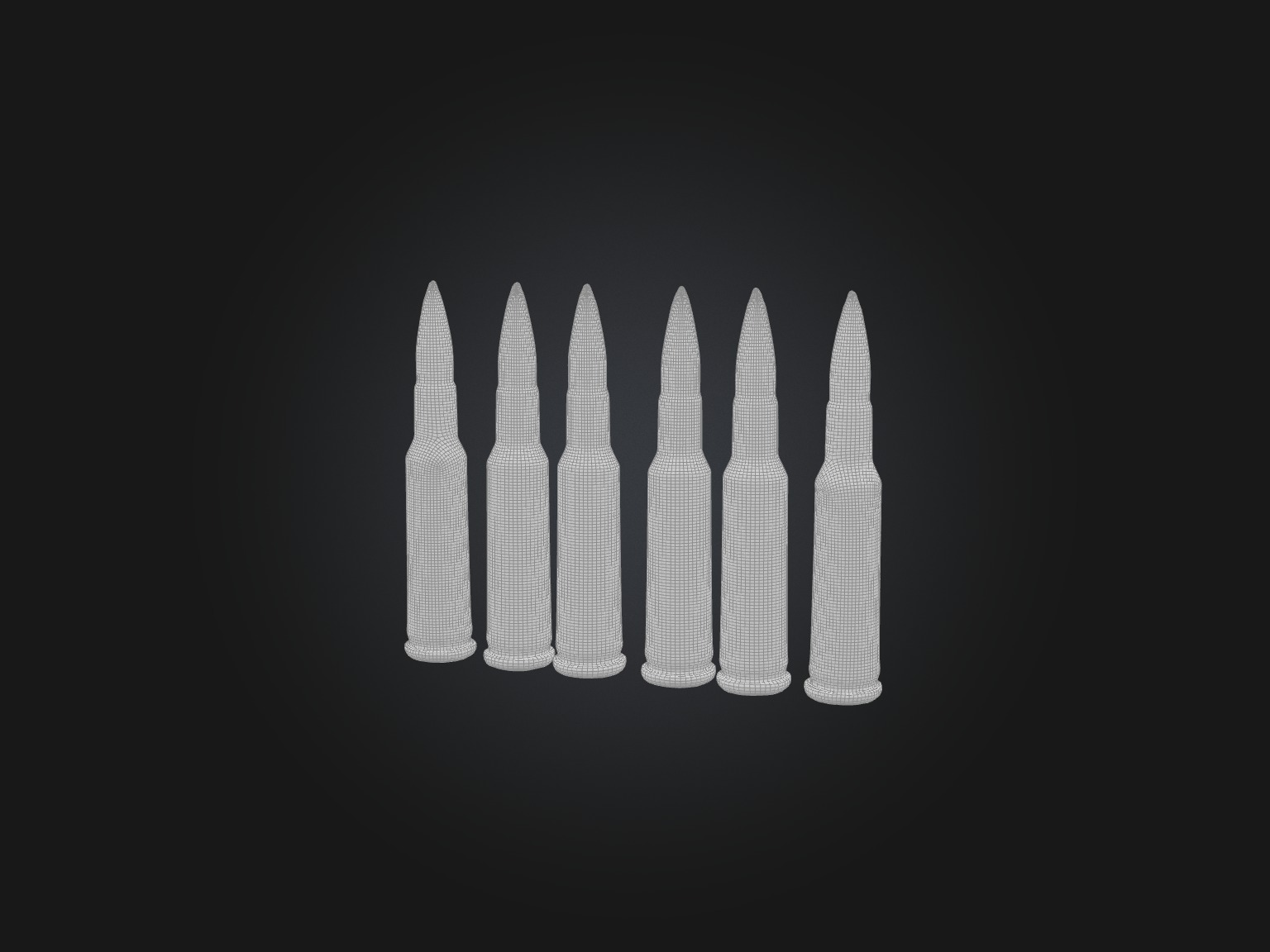 Magnum Rounds Low-poly 3D model_8